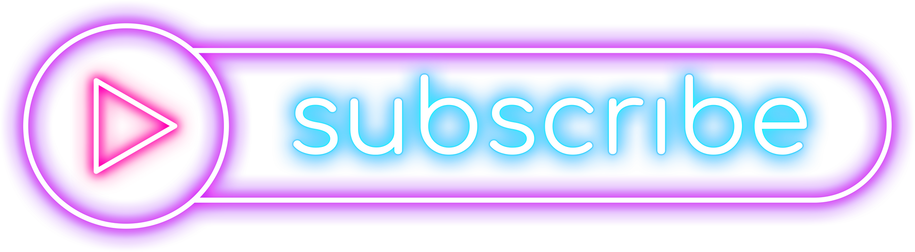 Neon Subscribe Button